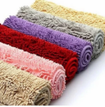 Keset Cendol Mickrofiber Halus Lembut Anti Slip Kamar Mandi Ruang Tamu - Pink - Image 3