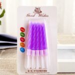 Lilin Ulang Tahun Metalik Birthday Candle Party 10 Pcs - Ungu