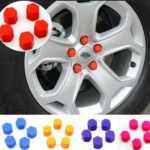 Tutup Silicon Baut Roda Mencegah Karat Penampilan Elegan Mobil - Biru - Image 5