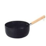 Panci Teflon Marble Black Anti Lengket 18 20cm Serbaguna Dapur - Teflon - Image 5