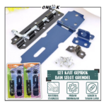 Set Kait Gembok Selot Grendel Overpal Stainless Steel Pengunci Pintu - Image 3