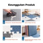 Matras Evamat Puzzle Alas Lantai Lembut Bermain Anak Anti Slip - Navy - Image 5