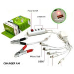 Charger Hp Aki Motor Portable 3 USB 6 in 1 Serbaguna
