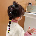 Kotak Ikatan Rambut Gaya Korea Kunciran Rambut Model Polos Warna Warni - kotak RGBtua - Image 5