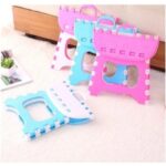 Kursi Mini Lipat Plastik Bangku Dewasa Anak Lucu Praktis Serbaguna - Biru - Image 4