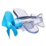 Lampu Ornamen Tenaga Angin Bentuk Pesawat Hiasan Unik dan Kreatif - Biru - Image 7