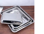 Baki Stainless Cekung Baking Tray Alat Saji Pemanggang Variasi Ukuran - XL - Image 7