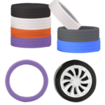Cover Pelindung Roda Koper Silikon Reduksi Suara Perlindungan Tambahan - Hitam - Image 2