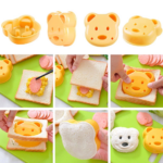 Cetakan Roti Sandwich Bento Rice Bentuk Karakter Food Grade - Beruang - Image 6