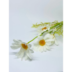 Buket Bunga Daisy Blossom Replika Plastik Besi Tanaman Hias - Putih