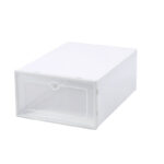 Kotak Penyimpanan Sepatu Transparan Tebal Kuat Rapi - Putih Hitam - Image 7