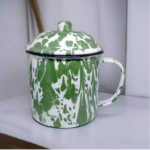 Mug Enamel Jadul Stainless Steel Gelas Jumbo Kopi Teh Gaya Klasik - 8 - Image 5