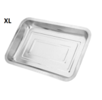 Baki Stainless Cekung Baking Tray Alat Saji Pemanggang Variasi Ukuran - XL - Image 8