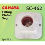 Fitting Lampu Plafon Segi E27 Tempat Lampu Di Plafon - Fitting SC-461 - Image 4