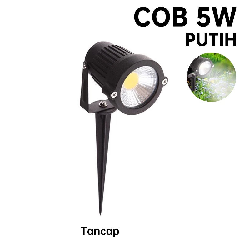 m6LGj7B1tUnnvaWOUQ9DzrHsIUR3OrwtyXemE6B8 Lampu Sorot LED Spot garden Park Light Halaman Teras Rumah Outdoor - Tancap Putih - Image 1