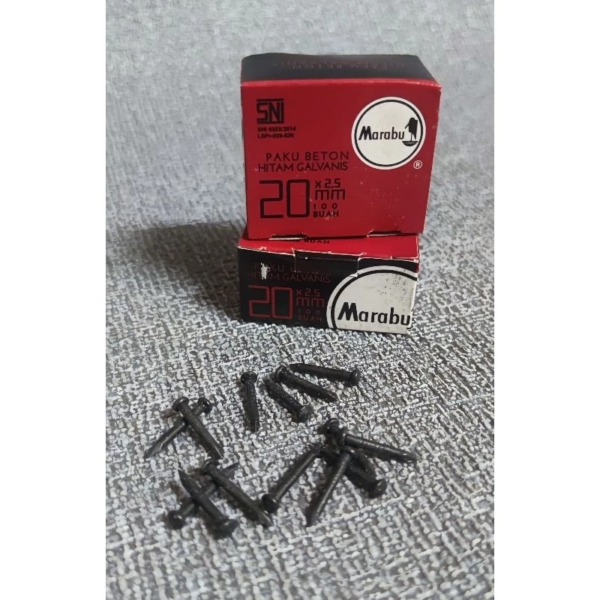 Paku Beton Hitam Proyek Konstruksi Galvanis Hitam - 20