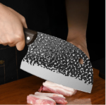 Pisau Dapur Pemotong Daging Sayur Buah Koki Chef Knife Baja Stainless - Persegi - Image 9