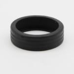 Cover Pelindung Roda Koper Silikon Reduksi Suara Perlindungan Tambahan - Hitam