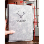 Buku Catatan Kerja Notebook A5 Cover Kulit Sintetis Elegan 100 Lembar - Coklat - Image 4