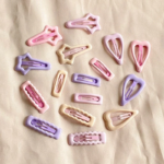 Jepit Rambut Anak Isi 4 Bentuk Lucu Warna Warni Aksesoris Wanita - Pita - Image 8