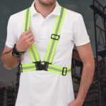 Rompi Safety Proyek Karet Elastis Guard Reflective Belt V - Hitam - Image 8