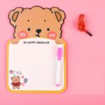 Papan Tulis Anak Whiteboard Belajar Karakter Lucu Spidol Cardboard - Singa - Image 7