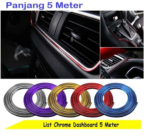 List Dekorasi Interior Dashboard Trim Mobil Moulding Strip - Biru - Image 7