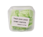 Sabun Kertas Travel Mini Motif Bunga Praktis untuk Cuci Tangan - Hijau