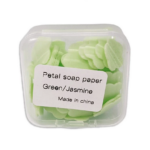Sabun Kertas Travel Mini Motif Bunga Praktis untuk Cuci Tangan - Hijau