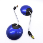 Spion Gagang Chrome Retro Desain Klasik Tampilan Vintage untuk Motor - Biru - Image 9