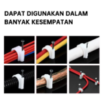 Klem Kabel Paku Beton Pipa Cable Clip Listrik Serbaguna - 17 - Image 4
