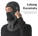Buff Panjang Face Mask Slayer Motor UV Penutup Kepala Outdoor Sport - Black - Image 4