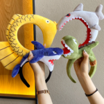 Bando Boneka Lucu Motif Binatang Korean Style Fluffy Hairband Karakter - Duck - Image 4