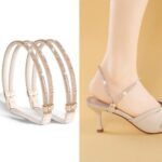 Tali Heels Solusi Penahan Pergelangan Kaki Sepatu Kebesaran Wrist Strap - Rose Gold