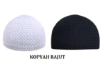 Peci Rajut Kopiah Dewasa Kekinian Variasi Warna Ramadhan Lebaran - Hitam - Image 5