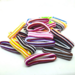 Ikat Rambut Wol Anak Dewasa Kunciran Mini Salur Warna Warni Ceria - Image 2