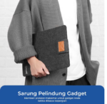 Sarung Cover Pelindung Laptop Sleeve Case Tablet Variasi Ukuran - Darkgray - Image 6