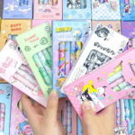 Pulpen Gel Mekanik Karakter Lucu 6 Pcs Set Alat Tulis Sekolah Kantor - Sanrio - Image 4