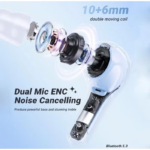 Headset Bluetooth TWS Wireless Hifi Musik Variasi Warna Soft Color - Biru - Image 9