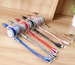 Kabel Roll 3 in 1 Tarik 2.4A Otomatis Fast Charging - Abu - Image 2