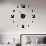 Jam Dinding Tempel DIY Analog 3D Stainless Steel Acrylic Hook Giant - Model 1 - Image 9