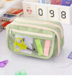 Tempat Pensil Korea Jumbo Aesthetic Premium Kapasitas Super Besar - Biru - Image 6