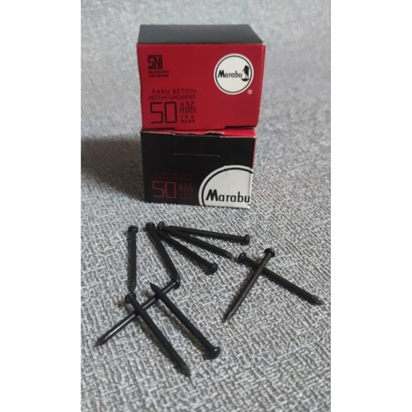 Paku Beton Hitam Proyek Konstruksi Galvanis Hitam - 50