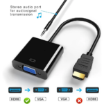 Kabel Converter HDMI to VGA VGA to HDMI Plus Audio Resolusi 1080p - HDMI VGA AUDIO - Image 9