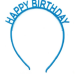 Bando Ulang Tahun Desain Happy Birthday Warna Warni Gaya Korea - Biru