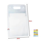 Tas Dokumen 13 Sekat Warna dengan Handle Ringan dan Praktis - Putih