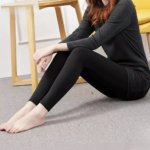 Legging Panjang Wanita Simpel Modern untuk Santai dan Olahraga - Cream - Image 7