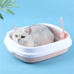 Tempat Buang Kotoran Hewan Sekop Wadah Pasir Kucing Cat Litter Box - Biru - Image 5
