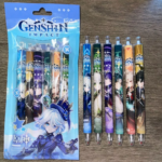 Pulpen Gel Mekanik Karakter Lucu 6 Pcs Set Alat Tulis Sekolah Kantor - Sanrio - Image 7