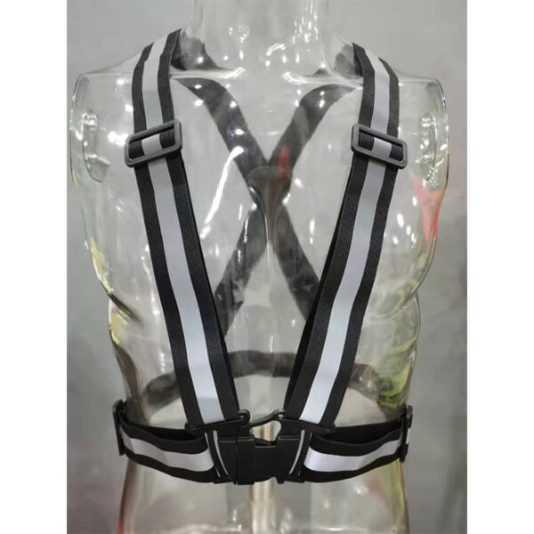 Rompi Safety Proyek Karet Elastis Guard Reflective Belt V - Hitam
